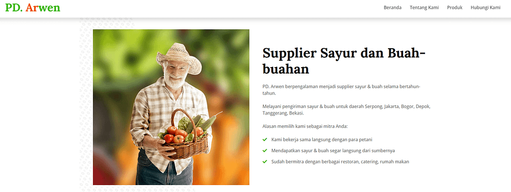 distributor sayur jakarta bogor tangerang bekasi depok